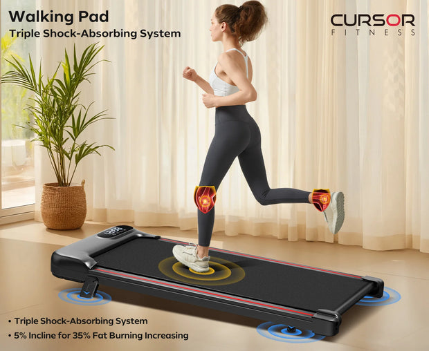 Electric home treadmill for cardio training use.