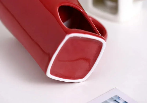 Ceramic Chocolate Melting Mug with Fork