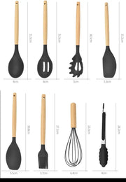 Silicone Cooking Utensil Set – Heat-Resistant Kitchen Tools (10+ Pieces)