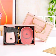 Ceramic Gift Mug Set with Spoon & Bag