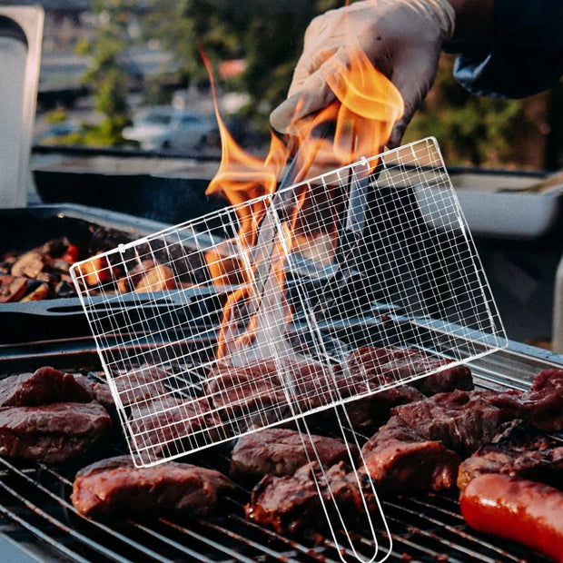 Stainless Steel BBQ Mesh with Handle