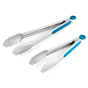 Non-Slip Stainless Steel BBQ Food Tongs