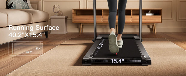 Folding Electric Treadmill for Home Use – 2.5HP Motor, LED Console, Heart Rate Monitor
