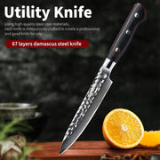 Damascus Steel 5-Inch Utility Knife