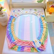 Kids Cartoon Fitted Sheet – Soft & Durable 100% Polyester Bed Cover