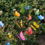 10/20/50pcs 3D Butterfly Garden Yard Decor Stakes