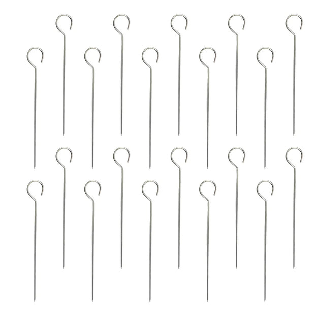 20‑Piece Stainless Steel BBQ Skewers