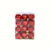 24pcs Mini Christmas Tree Hanging Balls