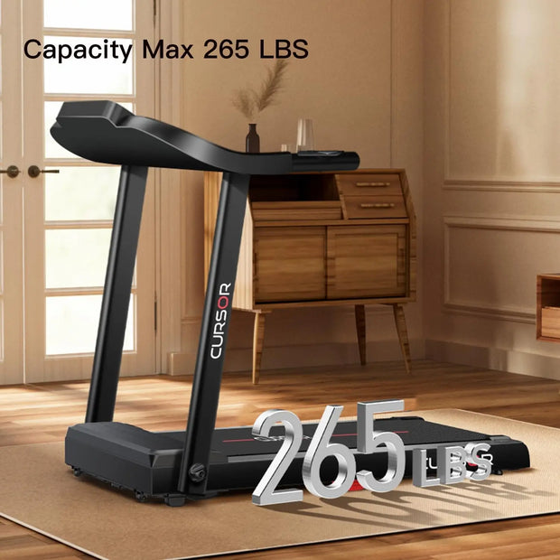 Folding Electric Treadmill for Home Use – 2.5HP Motor, LED Console, Heart Rate Monitor