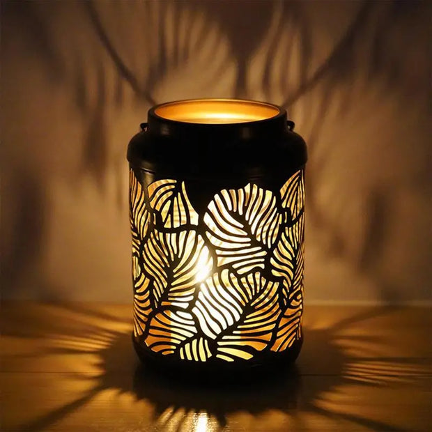 Vintage Hollow Metal Tealight Candle Holder Ornament
