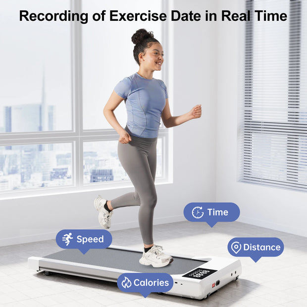 3-in-1 Silent Treadmill, 2.5HP, 300LBS