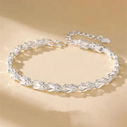Sterling Silver Solid Charm Bracelet Unisex