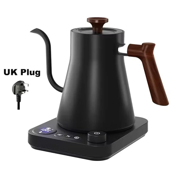 0.9L Electric Gooseneck Coffee Kettle Stainless Steel