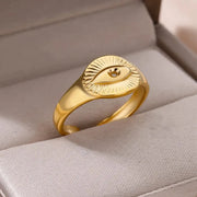 Heart Zircon 18K Gold plated Bridal Rings