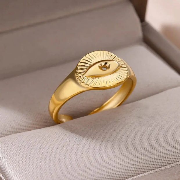Heart Zircon 18K Gold plated Bridal Rings