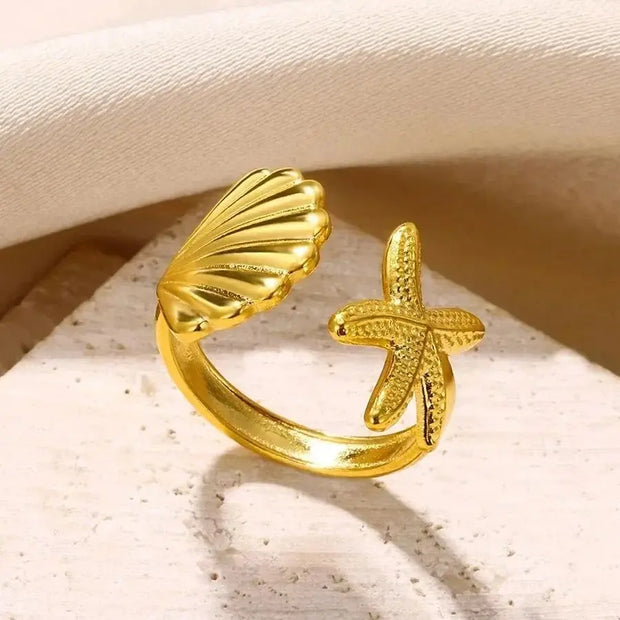 Heart Zircon 18K Gold plated Bridal Rings