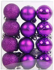 24pcs Mini Christmas Tree Hanging Balls