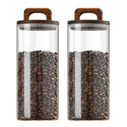 Large Airtight Glass Storage Jar with Bamboo Lid