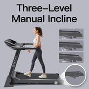 3.0HP Foldable Incline Treadmill with Sensors