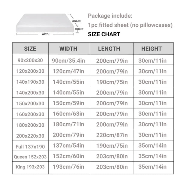 Waterproof Fitted Mattress Protector – 15"–17" Deep Pocket