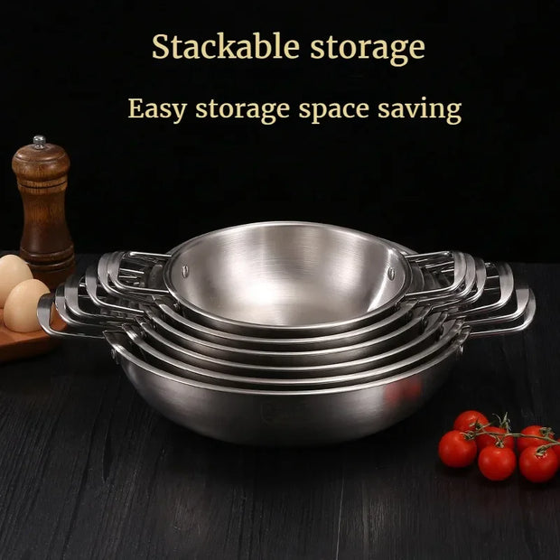 Korean Gold Stainless Steel Single Hot Pot