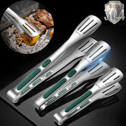 304 Stainless Steel BBQ Grill Kitchen Food Tongs