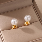 Trendy Heart Hoop Earrings Zircon Metal Women