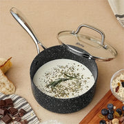 1qt Granite Nonstick Saucepan with Lid