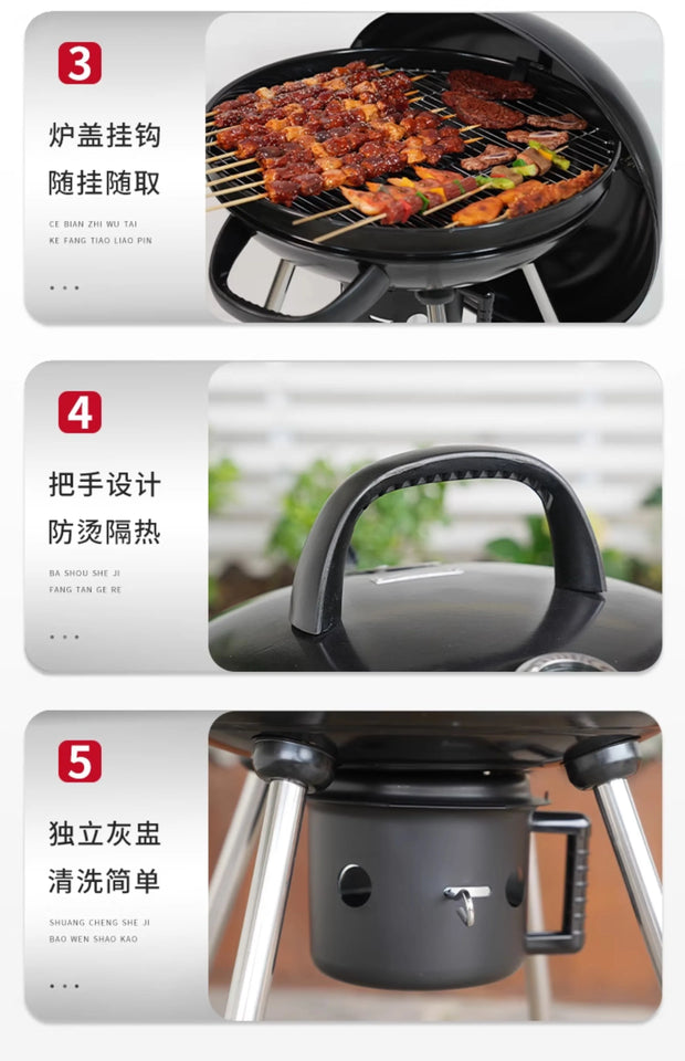 Portable Charcoal Grill Outdoor BBQ Barbecue Stove