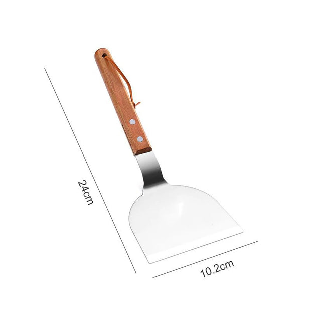 Stainless Steel Wood Handle Cooking Spatula Shovel