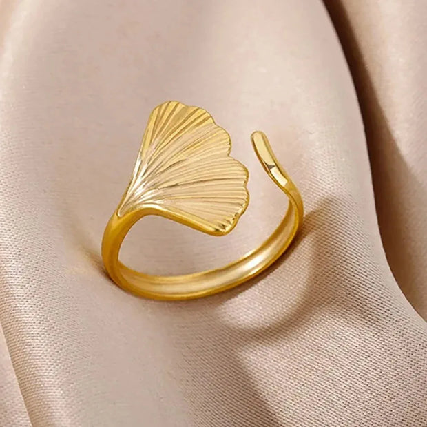 Heart Zircon 18K Gold plated Bridal Rings