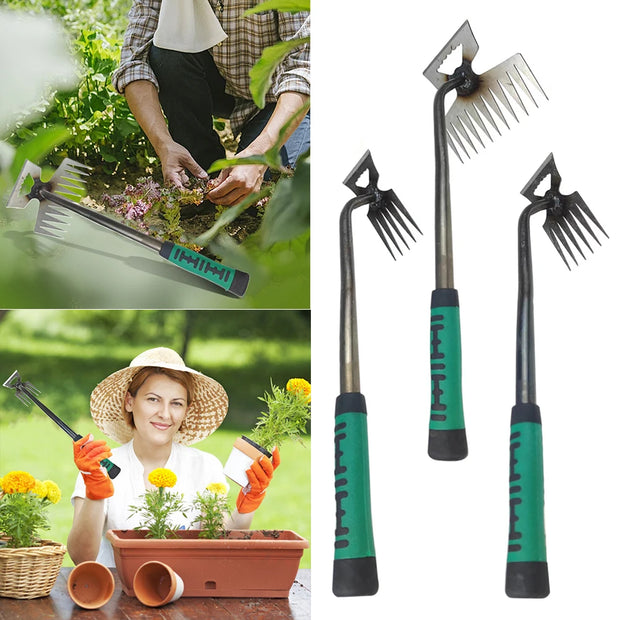 5/6/11 Tines Garden Weeder Tool Root Remover