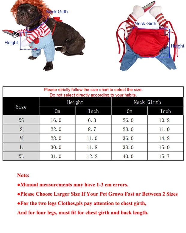 Funny Cat & Dog Halloween Costume