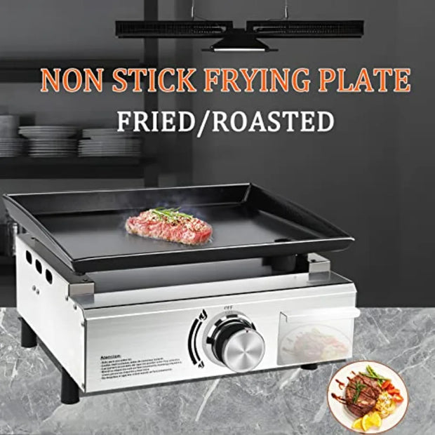 Portable Propane Gas Griddle 16.3 Inch