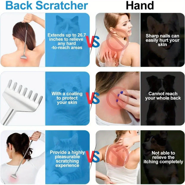 Extendable Stainless Steel Telescopic Back Scratcher