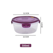 Microwave-Safe Transparent Food Storage Lunch Box