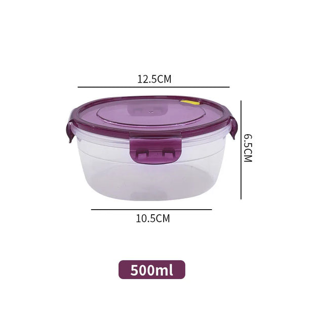 Microwave-Safe Transparent Food Storage Lunch Box