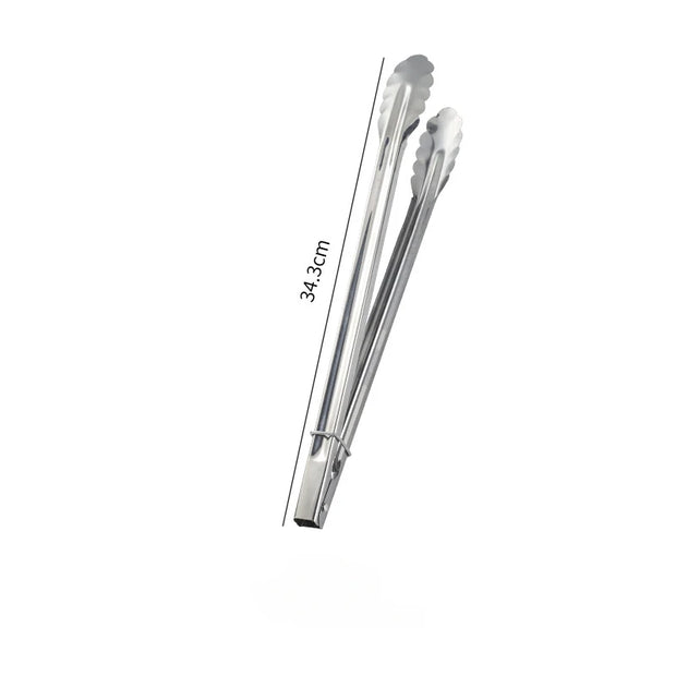 Stainless Steel BBQ Food Tongs – Heat-Resistant, Non-Stick