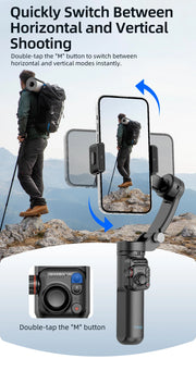 Handheld 3-Axis Gimbal Stabilizer for Smartphones