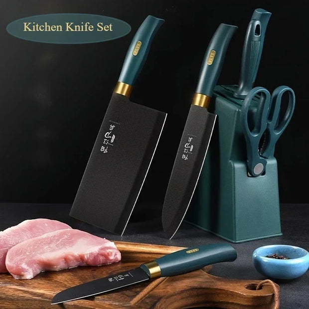 Professional 7-Piece Stainless Steel Kitchen Knife Set