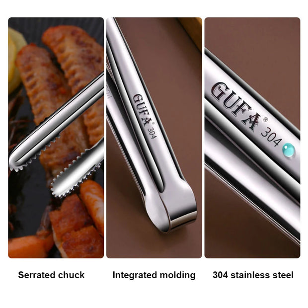 304 Stainless Steel Cooking Tweezers – Kitchen & BBQ Tongs