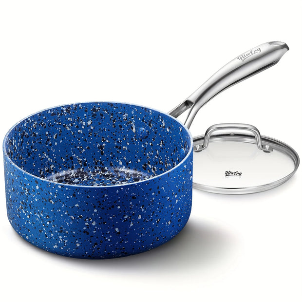 1qt Granite Nonstick Saucepan with Lid