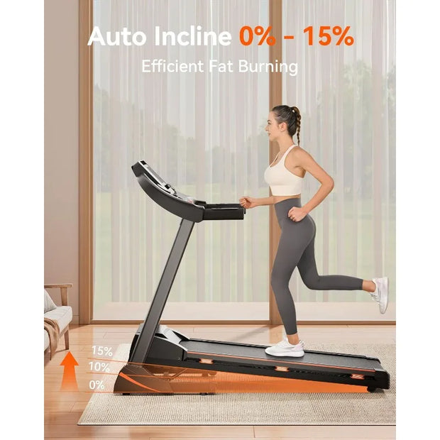 Folding Treadmill Home Bluetooth Incline Shock Absorption
