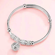 "925 Sterling Silver Adjustable Cuff Bracelet Women"