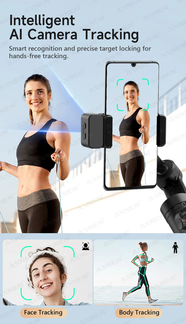 Handheld 3-Axis Gimbal Stabilizer for Smartphones