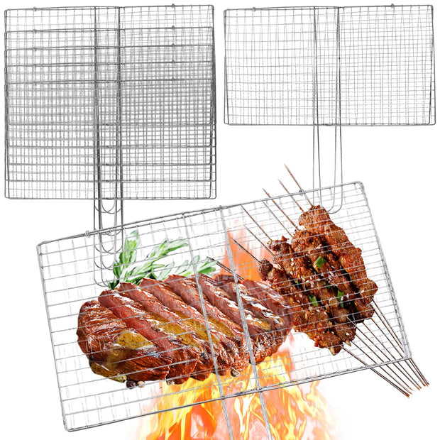 Stainless Steel BBQ Mesh with Handle