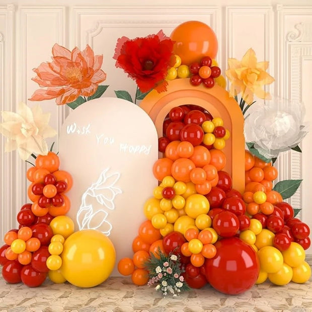 96-Piece Heart-Themed Balloon Set