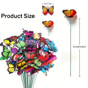 10/20/50pcs 3D Butterfly Garden Yard Decor Stakes