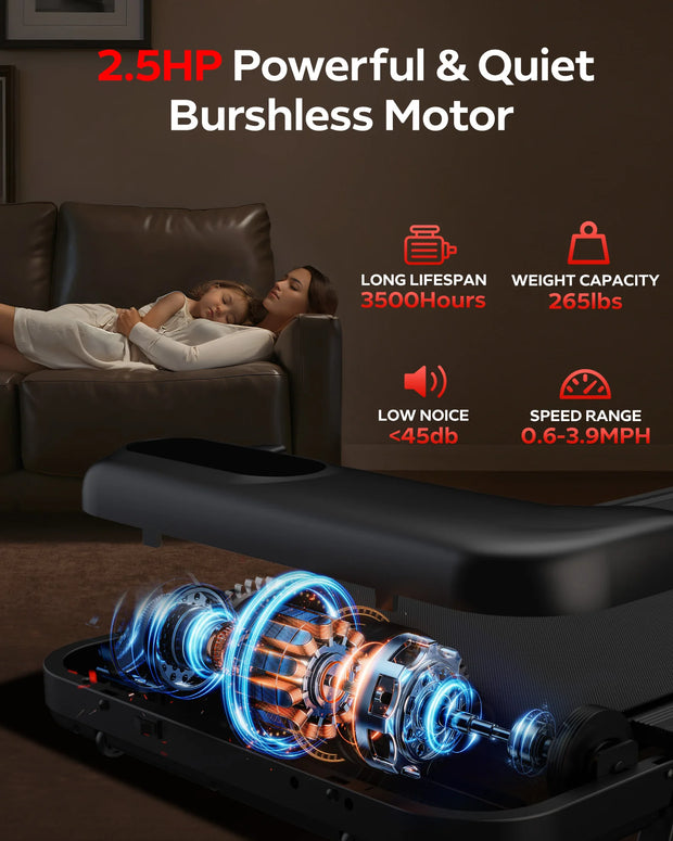 Electric home treadmill for cardio training use.