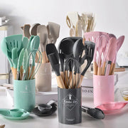 Silicone Cooking Utensil Set – Heat-Resistant Kitchen Tools (10+ Pieces)